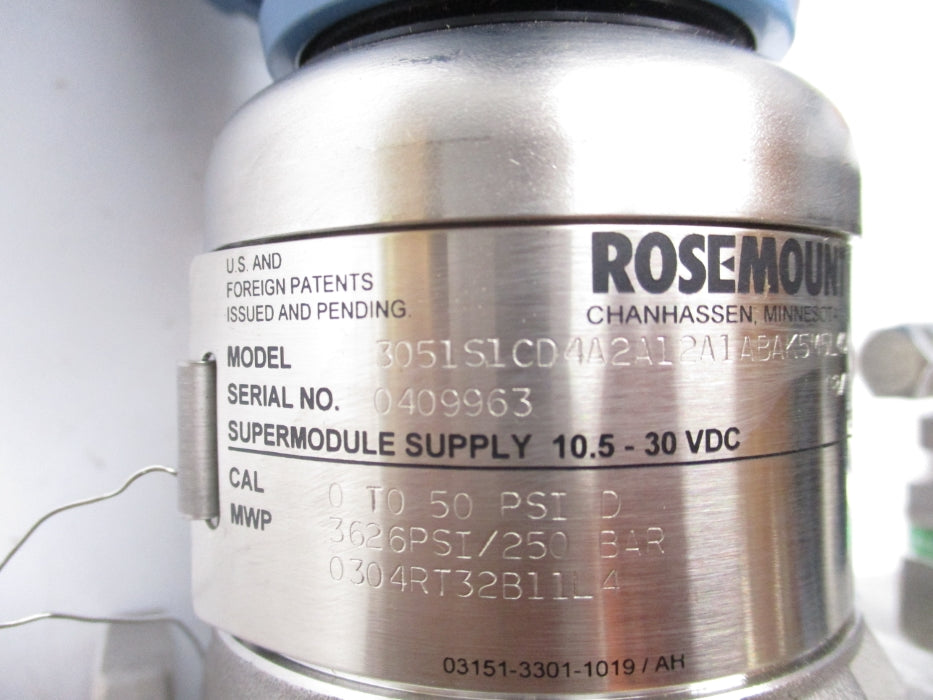 ROSEMOUNT 3051S1CD4A2A12A1ABAK5M5L4Q4 NSMP