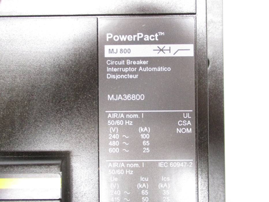 SQUARE D MJA36800 600V 800A NSMP