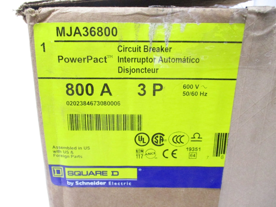 SQUARE D MJA36800 600V 800A NSMP