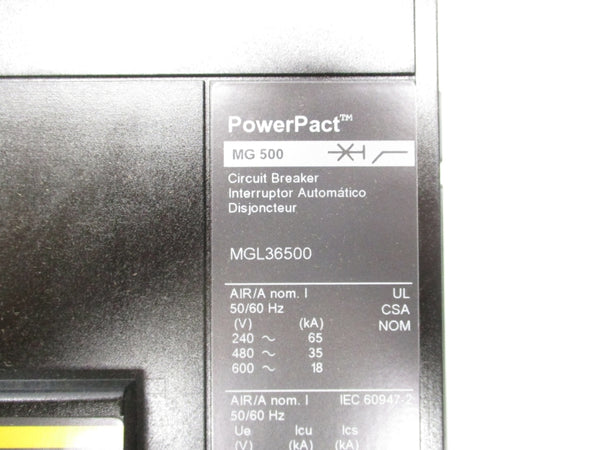 SQUARE D MGL36500 SER. 2 600V 500A NSMP