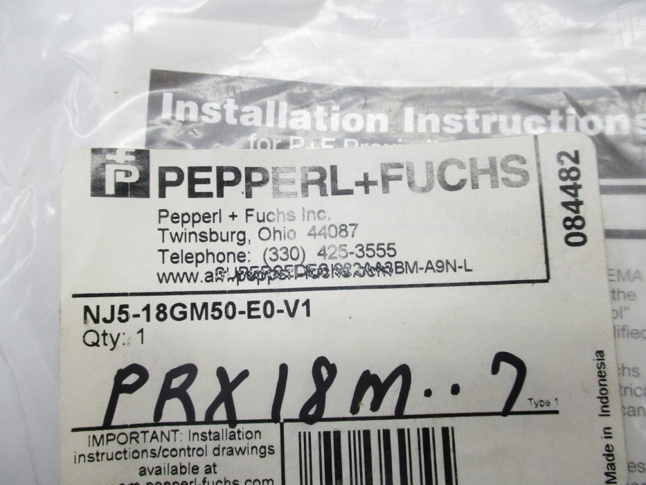 PEPPERL+FUCHS NJ5-18GM50-E0-V1 84482 NSMP