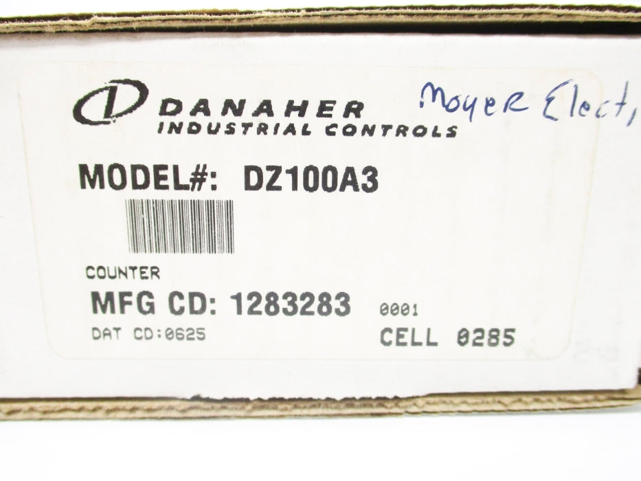 DANAHER DZ100A3 120VAC 10A NSMP