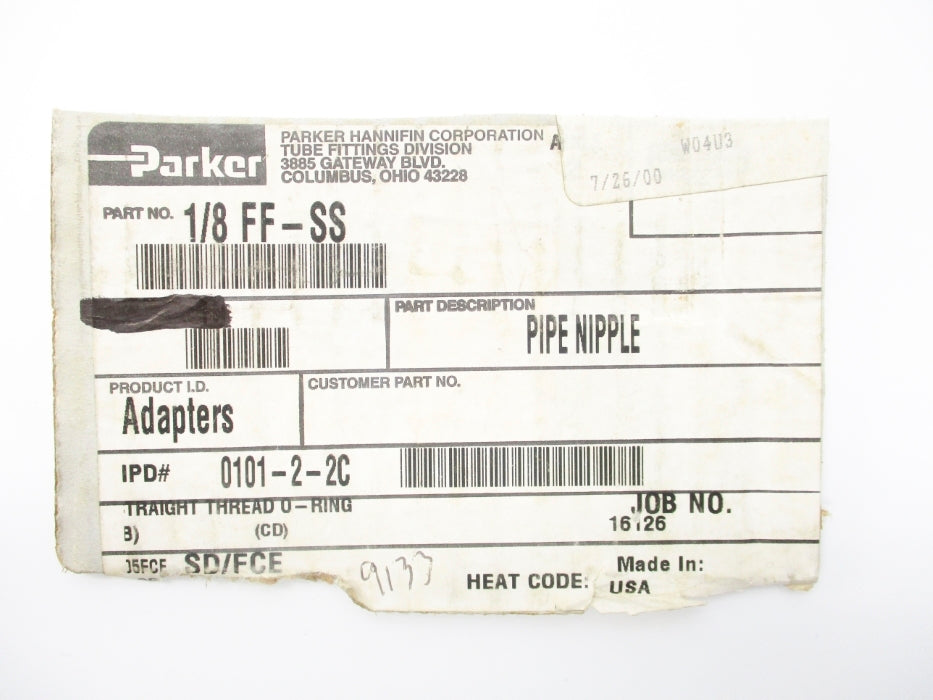 PARKER 1/8FF-SS NSNP