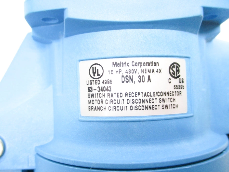 MELTRIC 63-34043 480VAC 30A NSNP