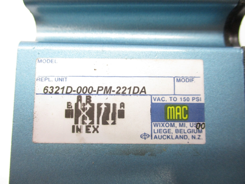 MAC 6321D-000-PM-221DA 24/60 150PSI NSMP