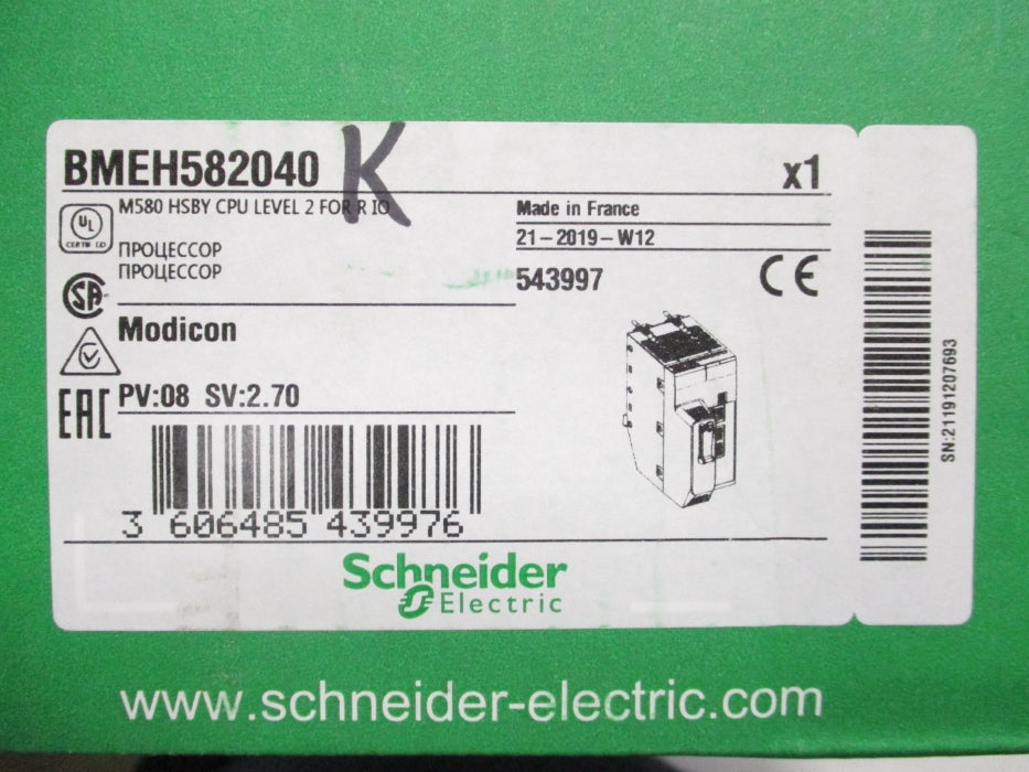 SCHNEIDER ELECTRIC BMEH582040 NSMP