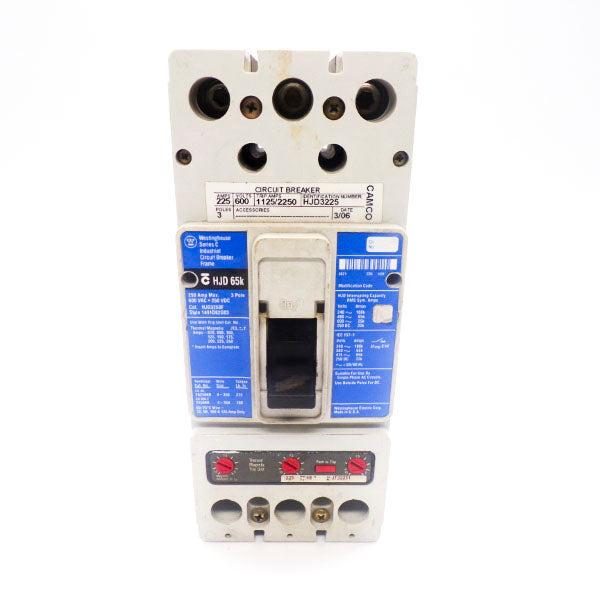 WESTINGHOUSE HJD3225 SER. C 600VAC 225A (BLUE) UNMP