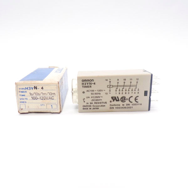 OMRON H3YN-4 100-240VAC 1-10S/1-10MIN NSMP