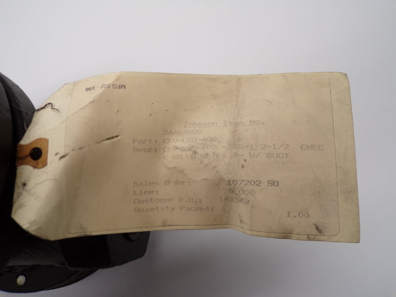 JOHNSON CKV-LS0-600 NSNP