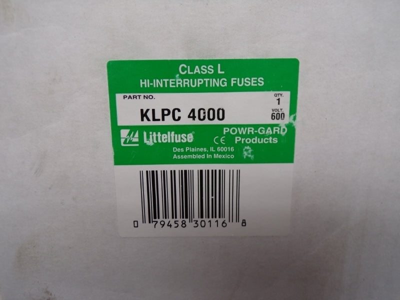 LITTELFUSE KLPC4000 600VAC 4000A NSMP