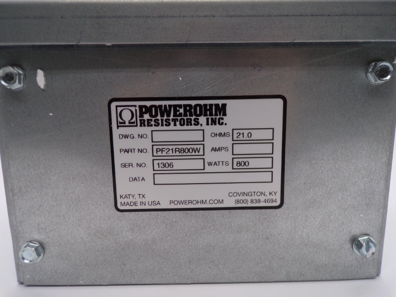 POWEROHM PF21R800W NSNP