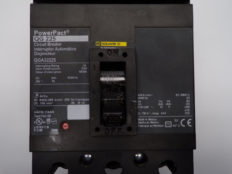 SQUARE D QGA32225 750V 225A (AS PICTURED) NSNP
