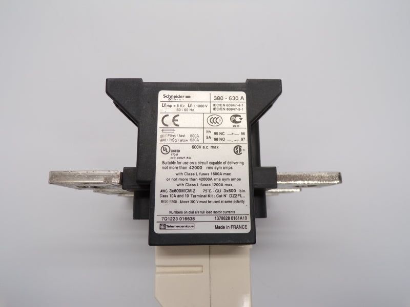 SCHNEIDER ELECTRIC LR9F7381 1000V 380-630A UNMP