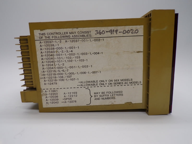 CONTROLLER AC/56/XX-XXXXX-XXX-X-XX 120/240VAC 8A UNMP