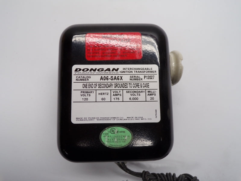 DONGAN TRANSFORMERS A06-SA6X 120V NSMP