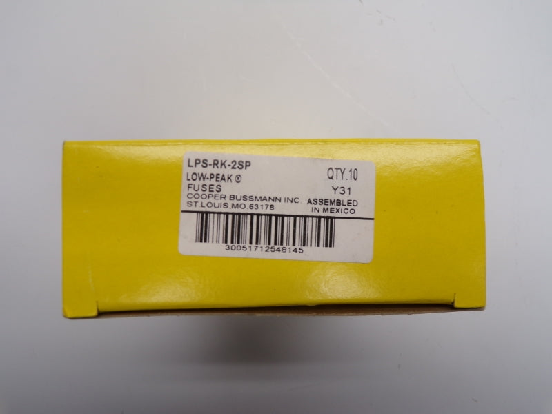 BUSSMANN LPS-RK-2SP 600VAC/300VDC 2A (PKG OF 10) NSMP