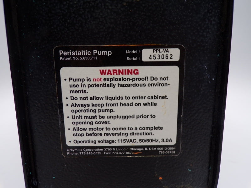 GRAYMILLS PPL-VA 115VAC 3.0A UNMP