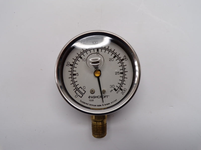 ASHCROFT 631008A02LXLJZC30#-BCB 0/30PSI 63MM NSMP