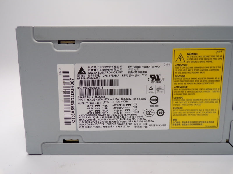 DELTA ELECTRONICS DPS-575ABA 200-240V 17A UNMP
