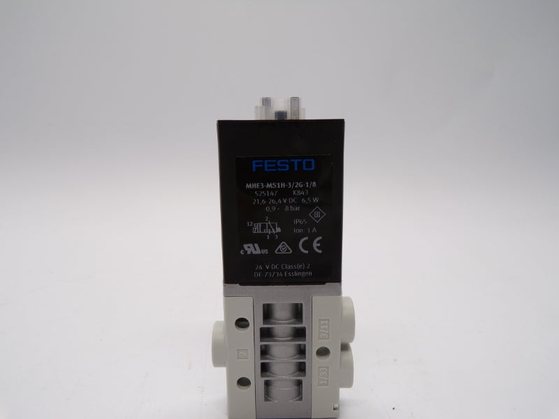 FESTO MHE3-MS1H-3/2G-1/8 525147 21,6-26,4VDC 1A NSMP