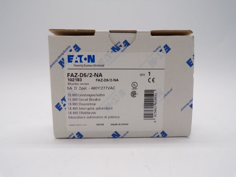 EATON FAZ-D5/2-NA 277VAC 5A NSMP