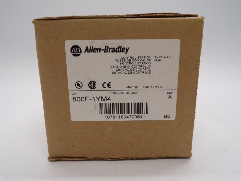 ALLEN BRADLEY 800F-1YM4 SER. A NSMP