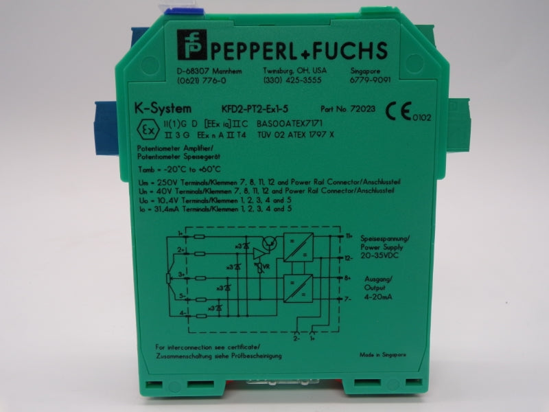 PEPPERL+FUCHS KFD2-PT2-EX1-5 72023 250V NSNP