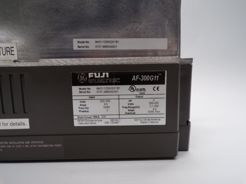 FUJI ELECTRIC AF-300G11 6KG1123002X1B1 230V 8.6A NSMP