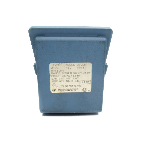 UNITED ELECTRIC J4004529518 480VAC 15A 225PSI NSNP