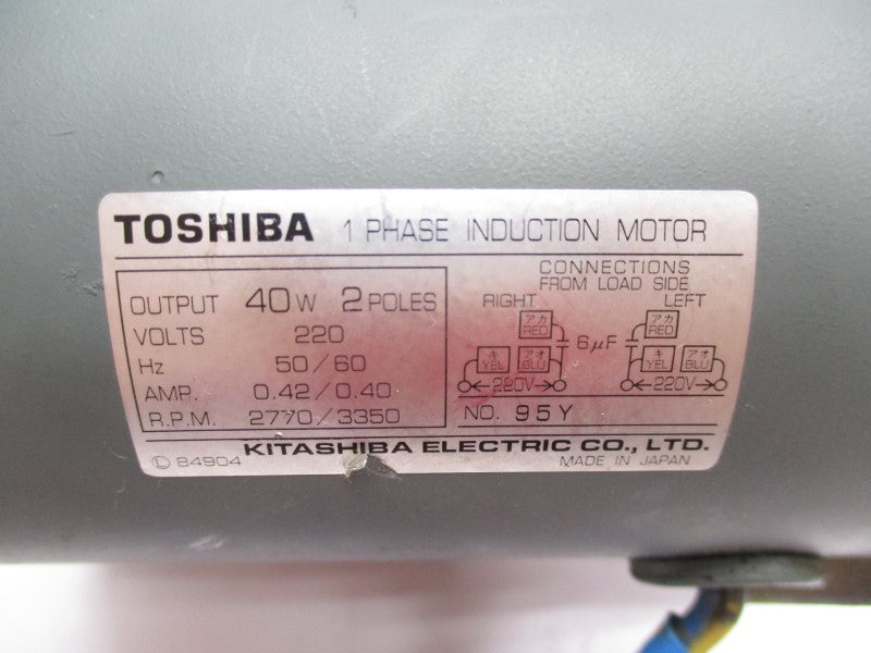 TOSHIBA 95Y 220V 0.42/0.40A UNMP