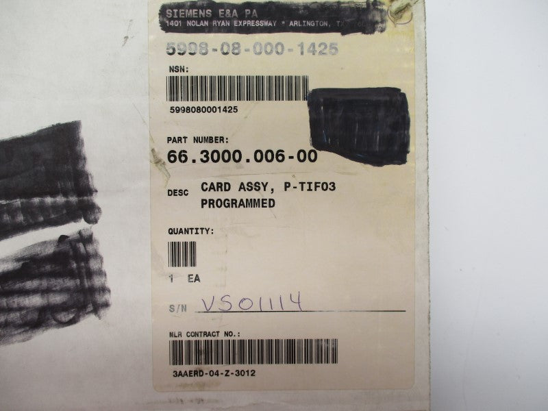 SIEMENS 66.3000.006-00 NSMP