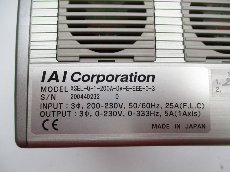 IAI XSEL-Q-1-200A-DV-E-EEE-0-3 200-230V 25A NSNP