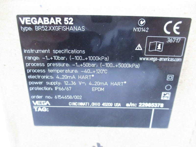 VEGA BR52.XXGFISHANAS 12-36V NSMP