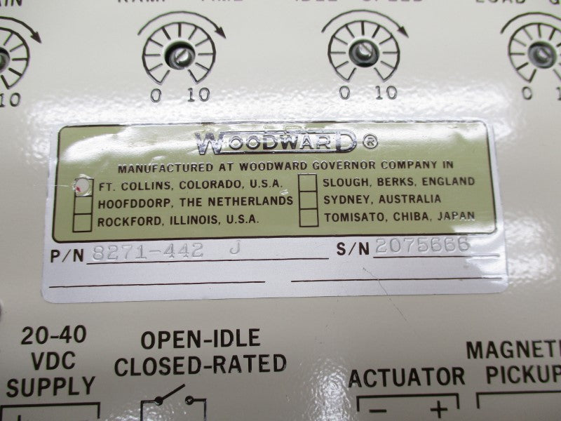 WOODWARD 8271-442 90-240VAC UNMP