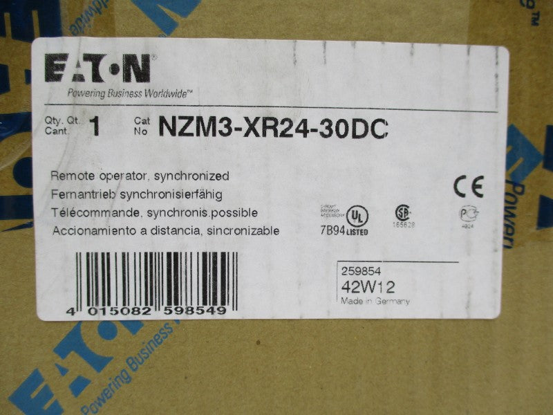 EATON NZM3-XR24-30DC 24-30VDC NSMP
