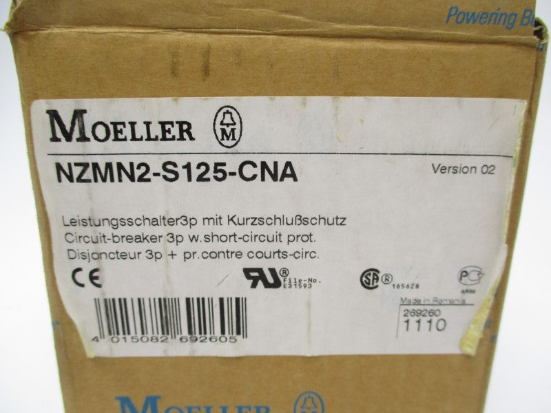 KLOCKNER MOELLER NZMN2-S125-CNA 8000V 125A (AS PICTURED) NSMP