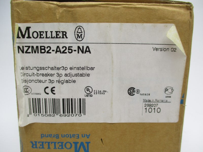 KLOCKNER MOELLER NZMB2-A25-NA 8000V 25A (AS PICTURED) NSMP