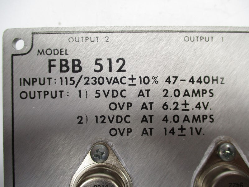 CONDOR FBB512 115/230VAC 4.0A NSMP