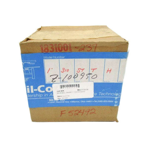 NIL-COR 310-ST-T-H 1" NSFS