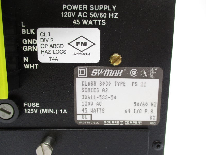 SQUARE D 8030PS11 SER. A2 120VAC NSMP