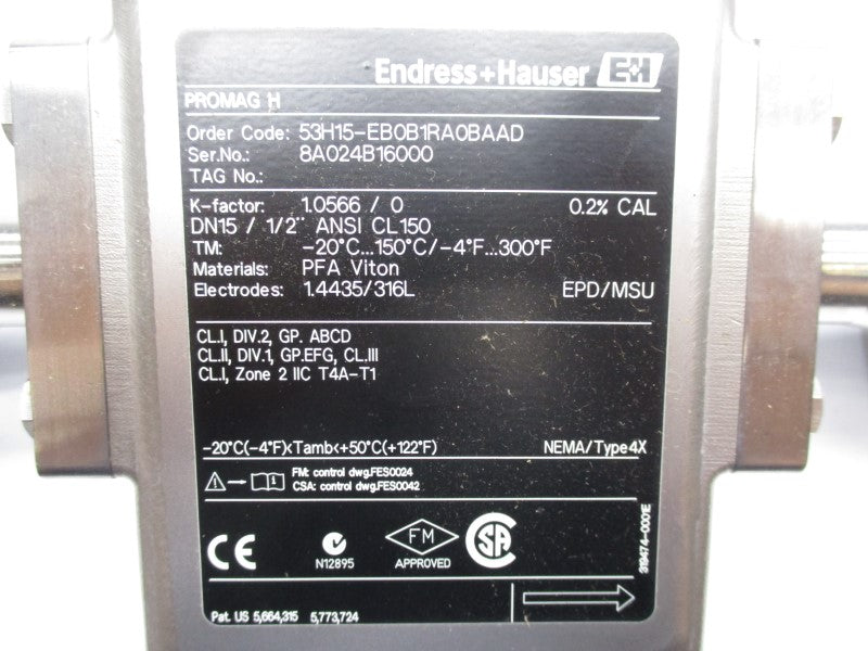 ENDRESS+HAUSER 53H15-EB0B1RA0BAAD 85-260VAC NSMP