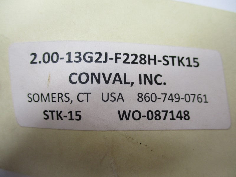 CONVAL 13G2J-F228H-STK15 7613PSI 2.00" NSNP
