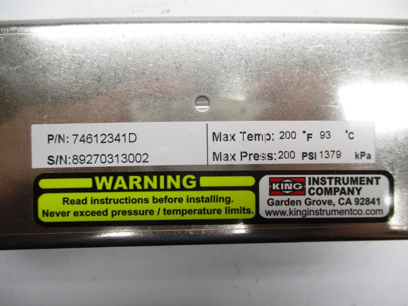 KING INSTRUMENT 74612341D NSMP