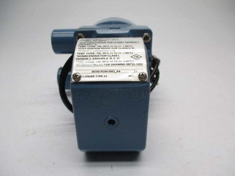 ROSEMOUNT 8711AHA15FR1E5 40VDC 0.5A 285PSI NSMP