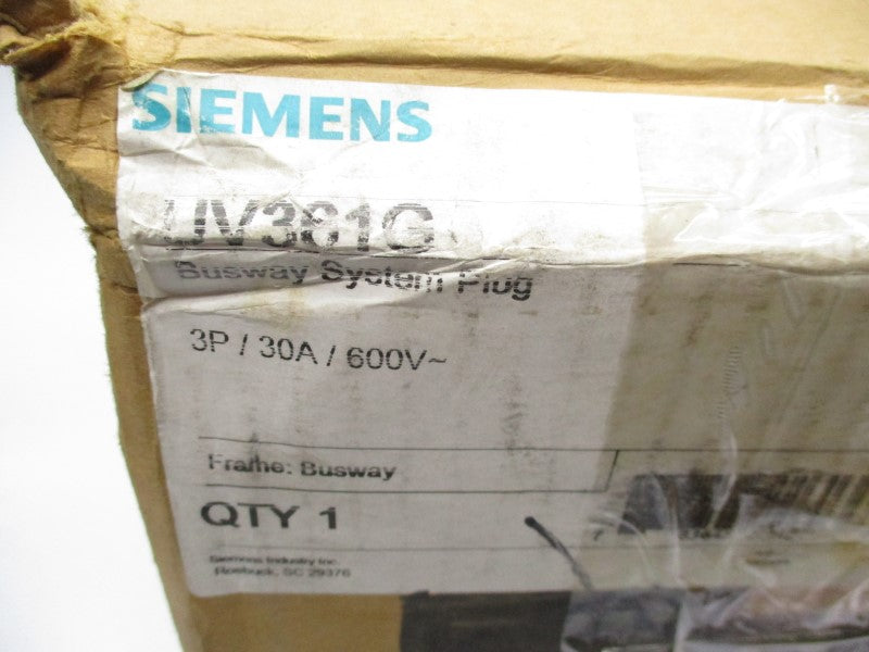 SIEMENS UV361G 600VAC 30A NSMP