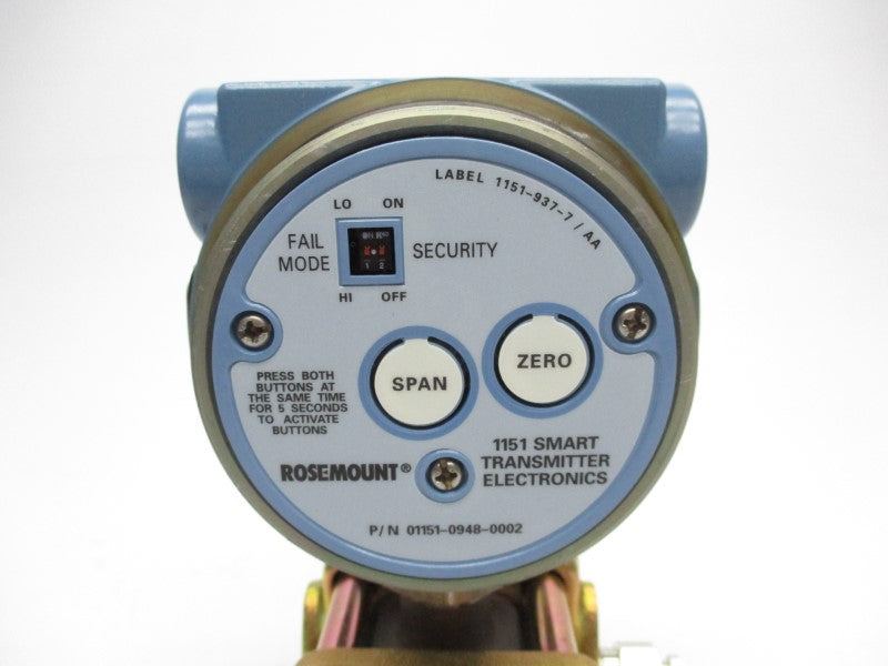 ROSEMOUNT 1151DP6S12B2M7DF 45VDC 0-100PSI NSMP