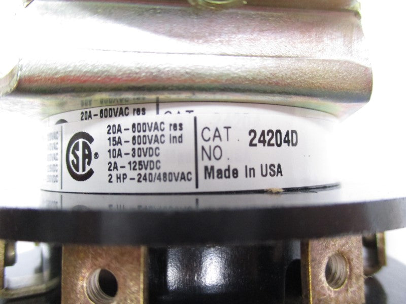 ELECTROSWITCH 24204D 600VAC 20A NSMP