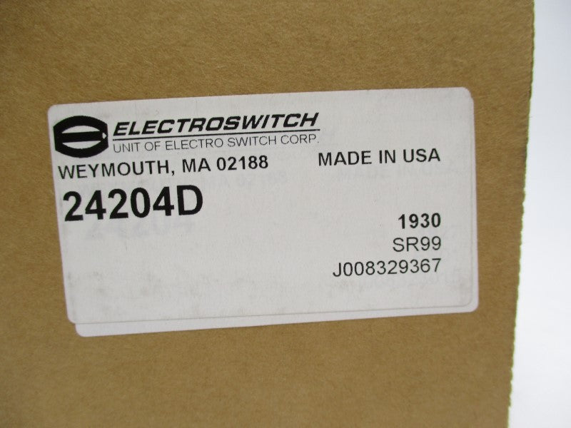 ELECTROSWITCH 24204D 600VAC 20A NSMP