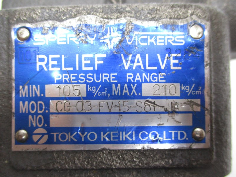 SPERRY VICKERS CG-03-FV15-S81-JA UNMP