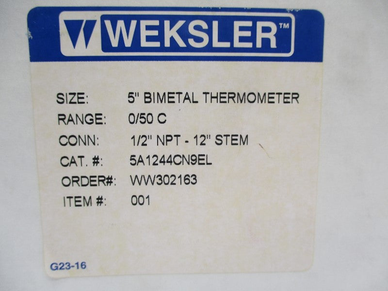 WEKSLER 5A1244CN9EL 12" 0/50C NSMP